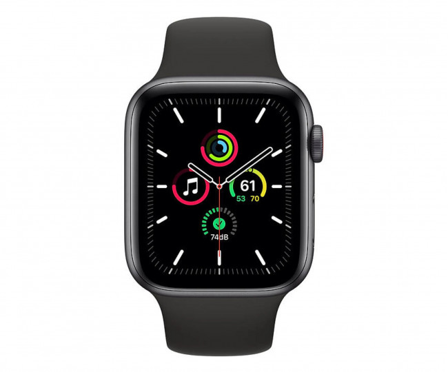 Apple Watch SE GPS + Cellular 40mm Space Gray Aluminum Case with Black Sport B. (MYED2) б/у